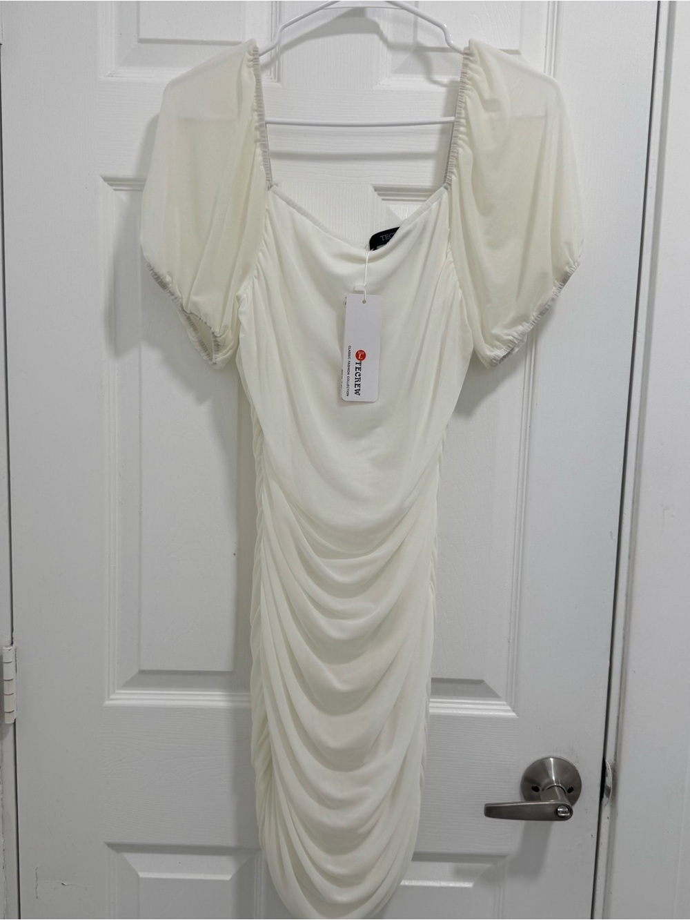 TECREW white mini dress